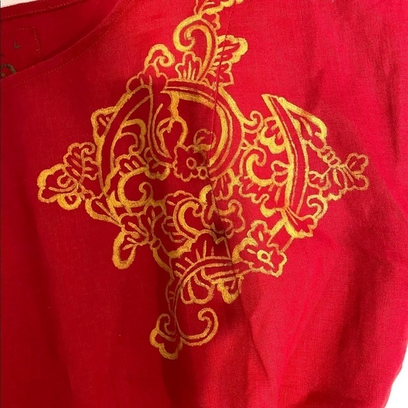 Vintage Handmade top with painted detail - Picture 7 of 7